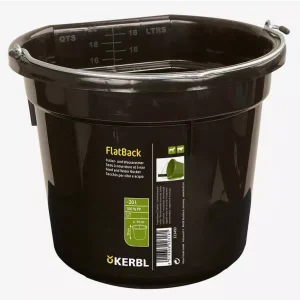 Kerbl Flatback bøtte 20L Svart