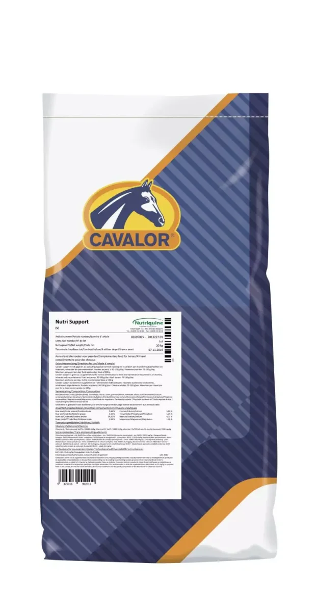 Cavalor Nutri Support 20 kg -OBS! Datovare!
