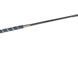 Fleck professional sprangpisk svart/sølv 70cm