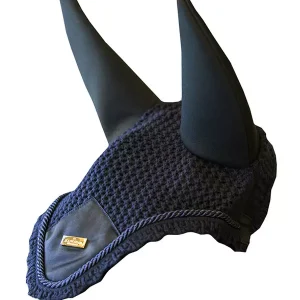 Equestrian Stockholm Padded Navy (gull) ørehette