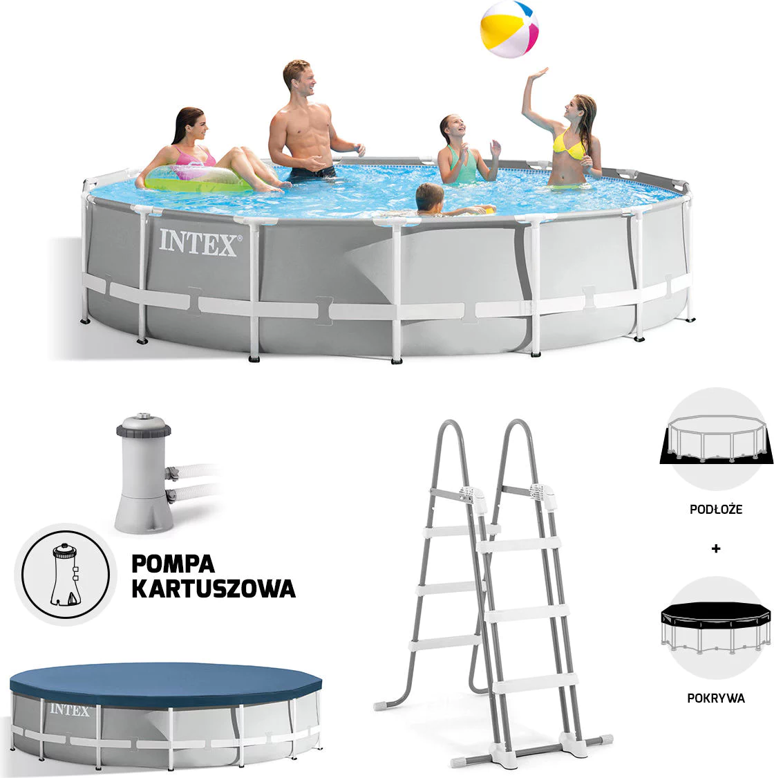 Prism Frame Pool 457×107 cm Intex - Image 2