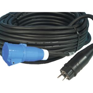 Kabel 10 – 25 meter han schuko + rettvinklet hun CEE17
