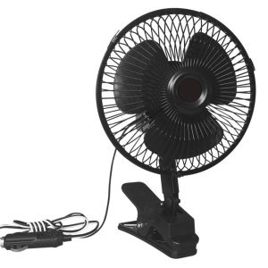 Carbest Vifte 12V, 2,5m ledning og klemmefeste