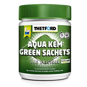 Thetford Aqua Kem Green toalettkjemi i poser – 15 poser