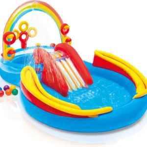 Rainbow Barnebasseng Lekeplass 297x193x135 cm Intex