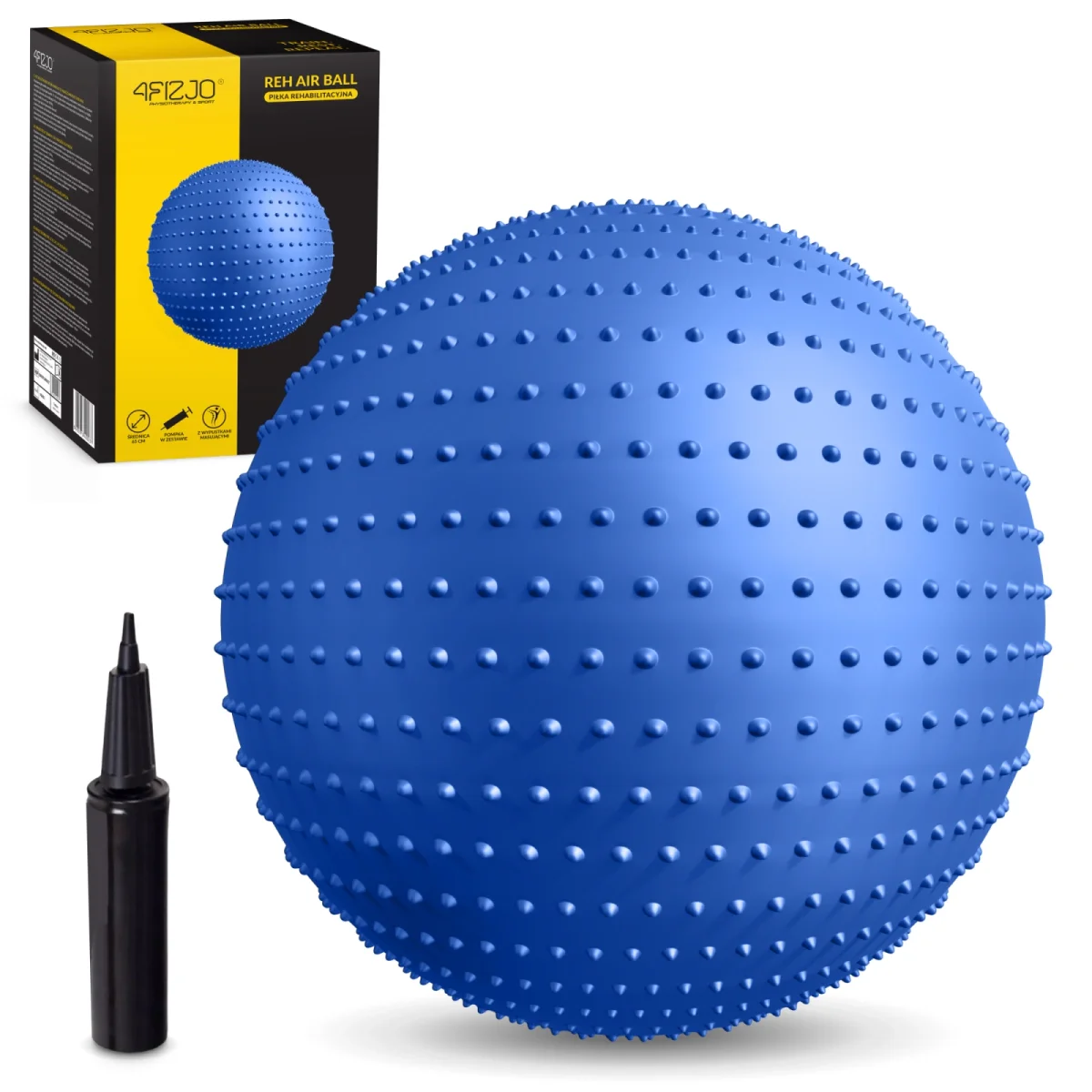 Rehabiliteringsball Med Pigger 65 Cm Blå