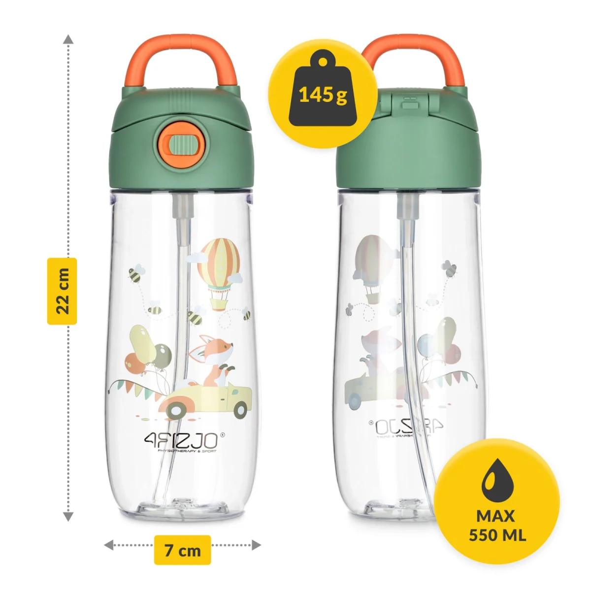 Barnevannflaske Ballonger 550 Ml - Image 3