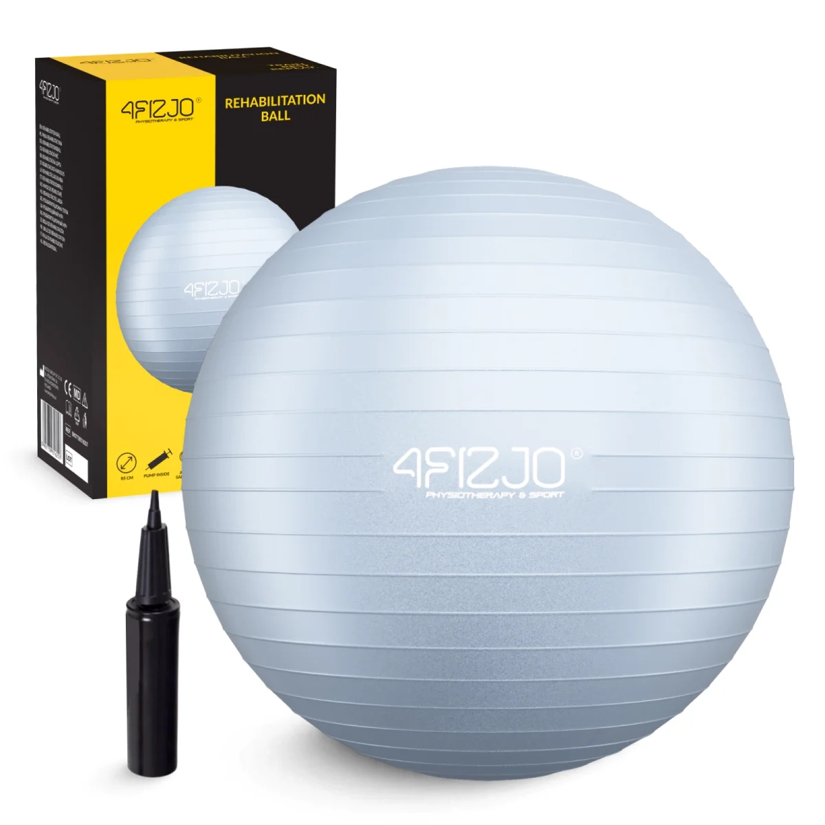 Oppblåsbar Gymnastikkball 85 Cm Grå