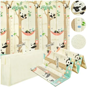 Pandaer Og Indianere Babylekematte 200 X 180 Cm