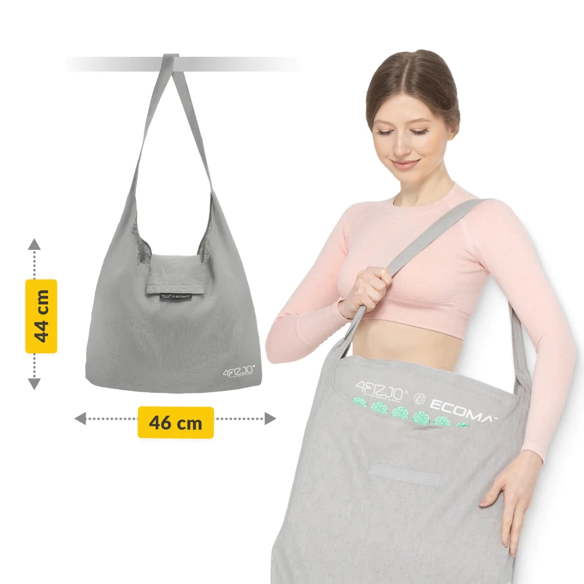 Eco Akupressurmatte Med Bokhveteskall Og Kokosnøtt Mynte - Image 7
