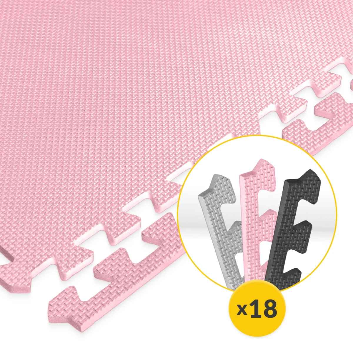 Pedagogisk Puslespillmatte For Barn 180 X 180 Cm Rosa - Image 8