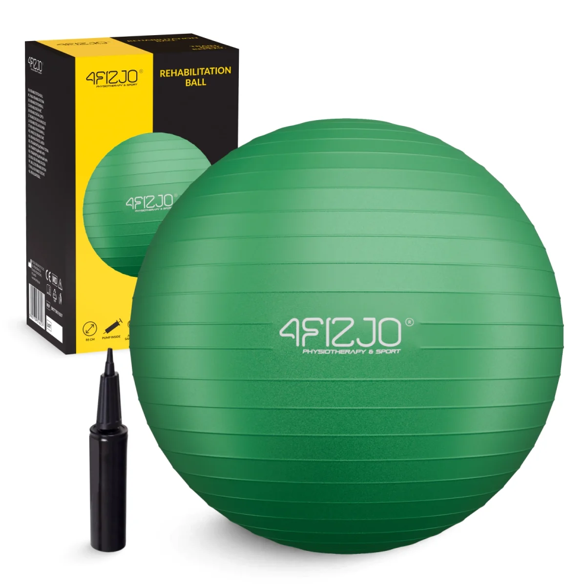 Oppblåsbar Gymnastikkball 85 Cm Grønn - Image 2