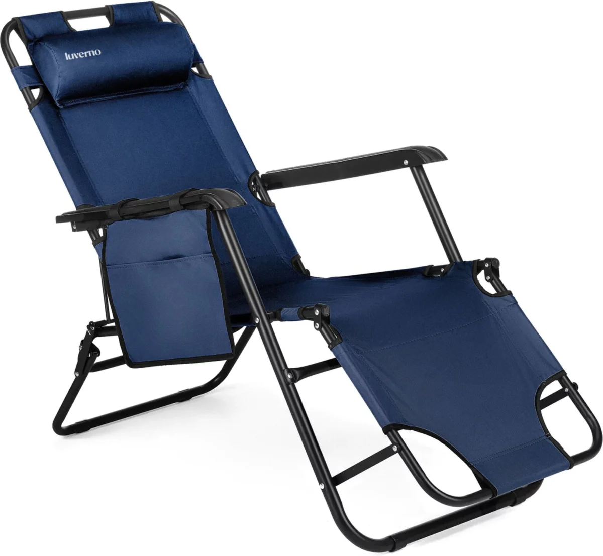 Sun Comfort 2-I-1 Luverno Sammenleggbar Hage-/Strandstol - Image 3