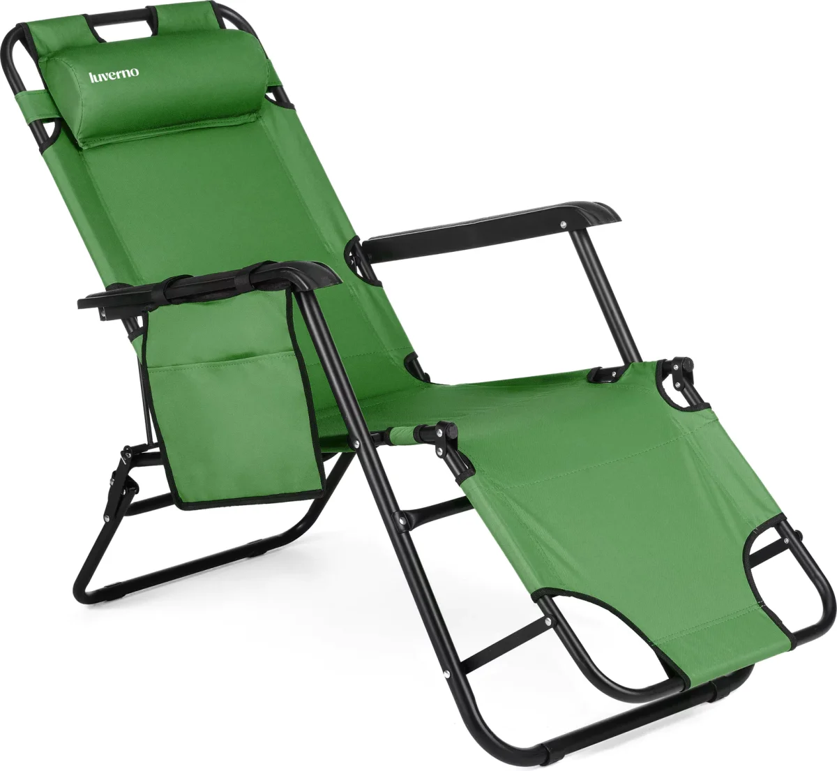 Sun Comfort 2-I-1 Luverno Sammenleggbar Hage-/Strandstol - Image 3