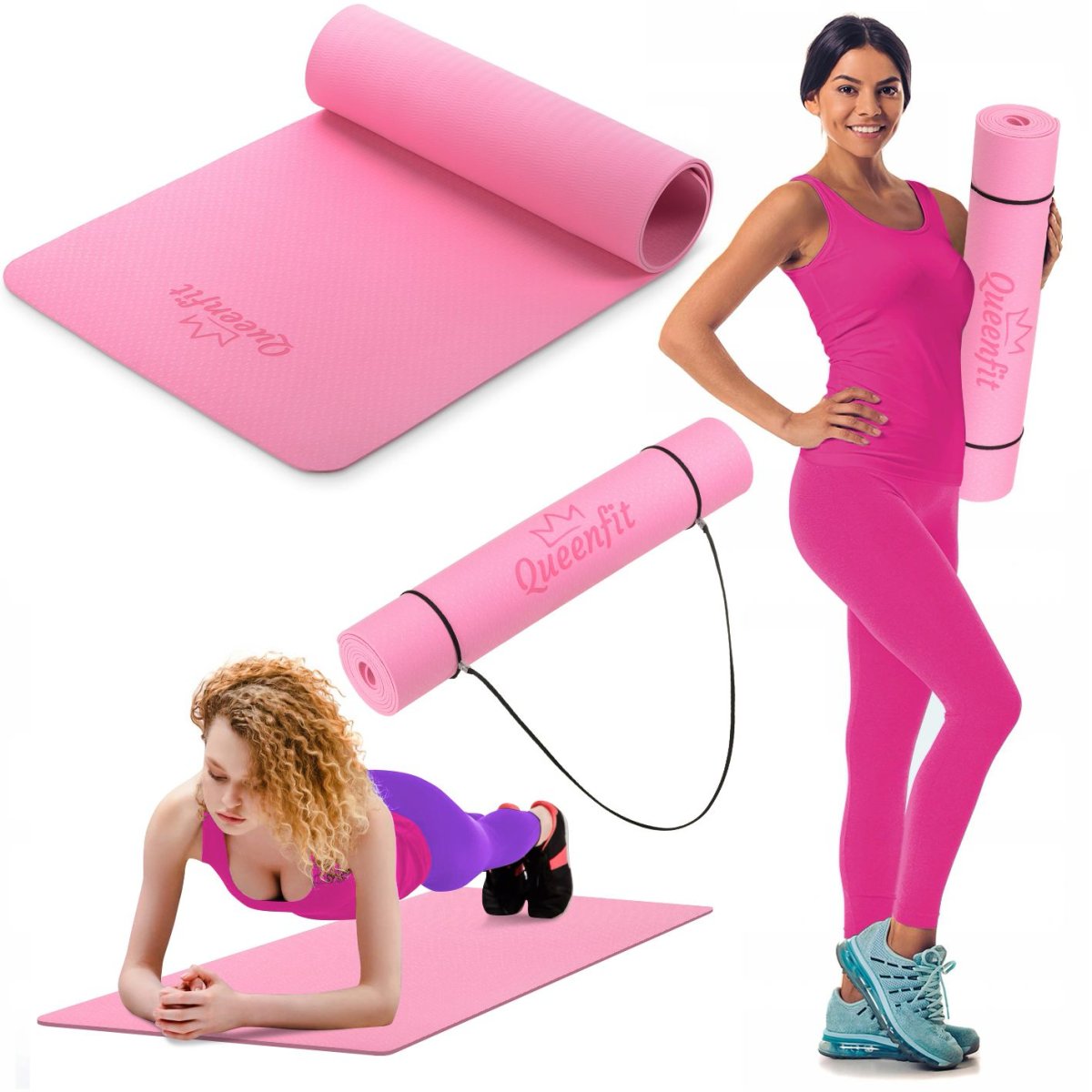 Queenfit Tpe 0,5 Cm Yoga-Treningsmatte - Image 2