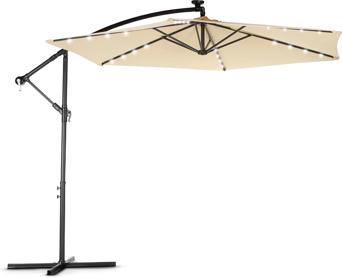 Moderne Led-Parasoll 300 cm Luverno - Image 2